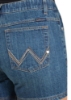 Picture of Wrangler Women's Q-Baby Booty Up Ultimate Shorts Mid Town Blue