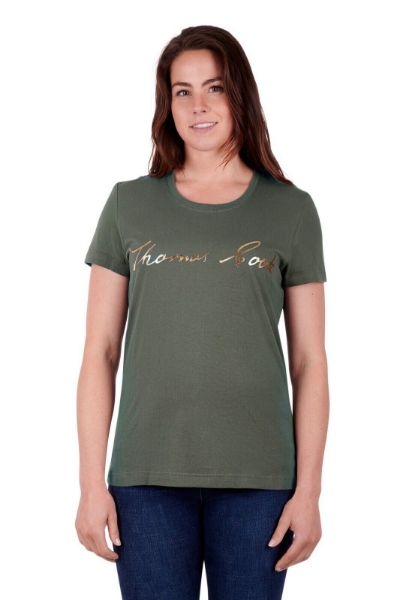 Picture of Thomas Cook Womens Script Short Sleeve Tee