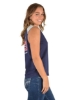 Picture of Wrangler Women's Wild Like The West Tank Navy/White Marle