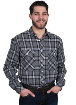 Picture of Just Country Men's Evan Flannel Work Shirt