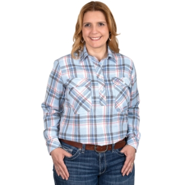 Picture of Just Country Women's Jahna Flannel Half Button Shirt